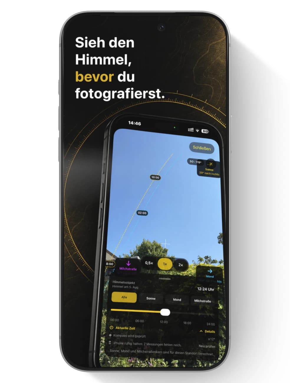 Himmels-AR für Sonne, Mond und Milchstraße