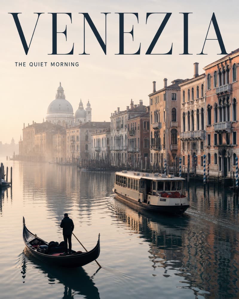 Fertige fotografische Venedig-Präsentation